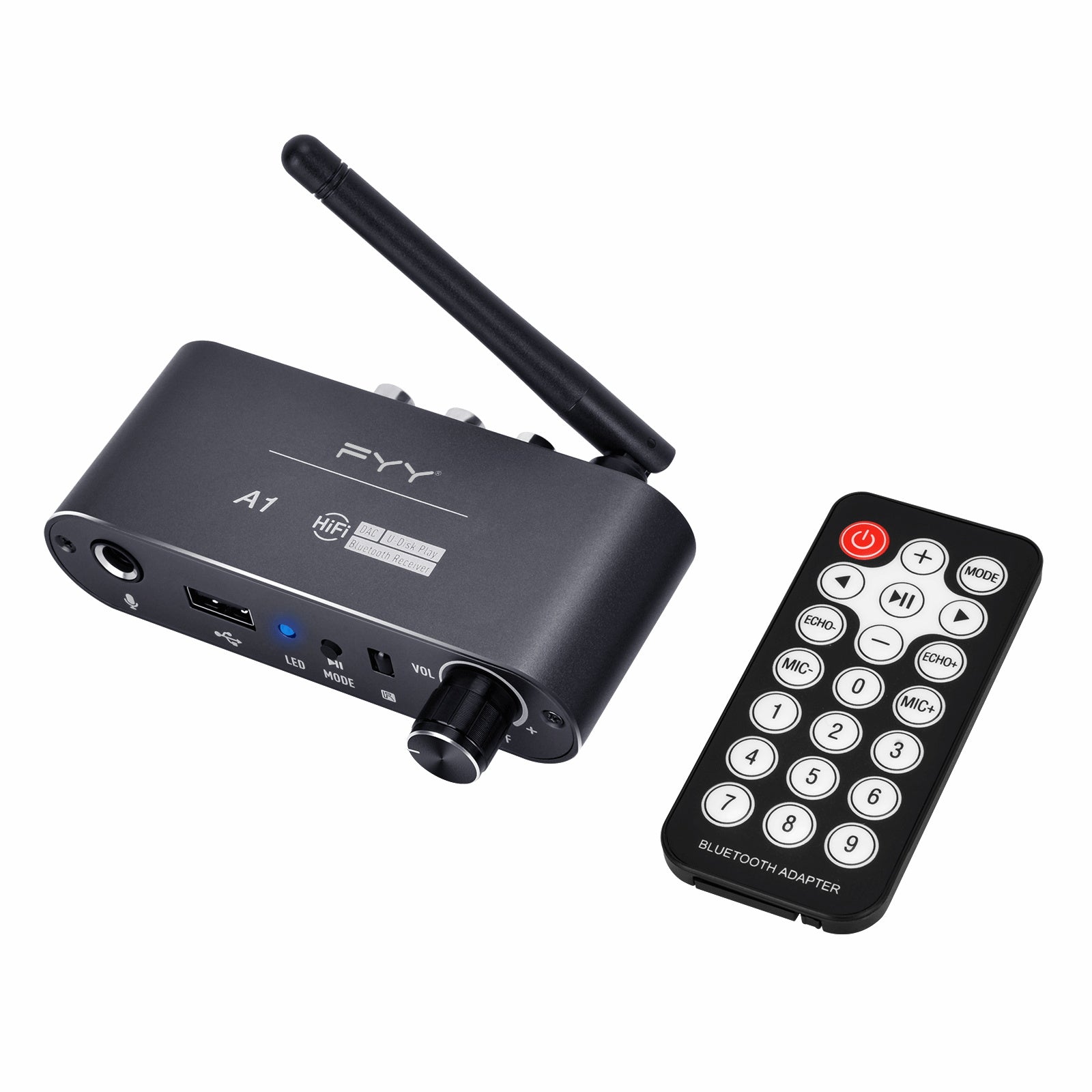 FYY R3 Long Range Bluetooth Audio Adapter Hi-Fi with NFC and FM